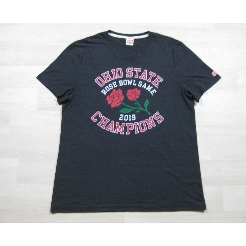 Homage Ohio State Buckeyes T Shirt Men's (XL) 2019 Rose Bowl Ohio Retro